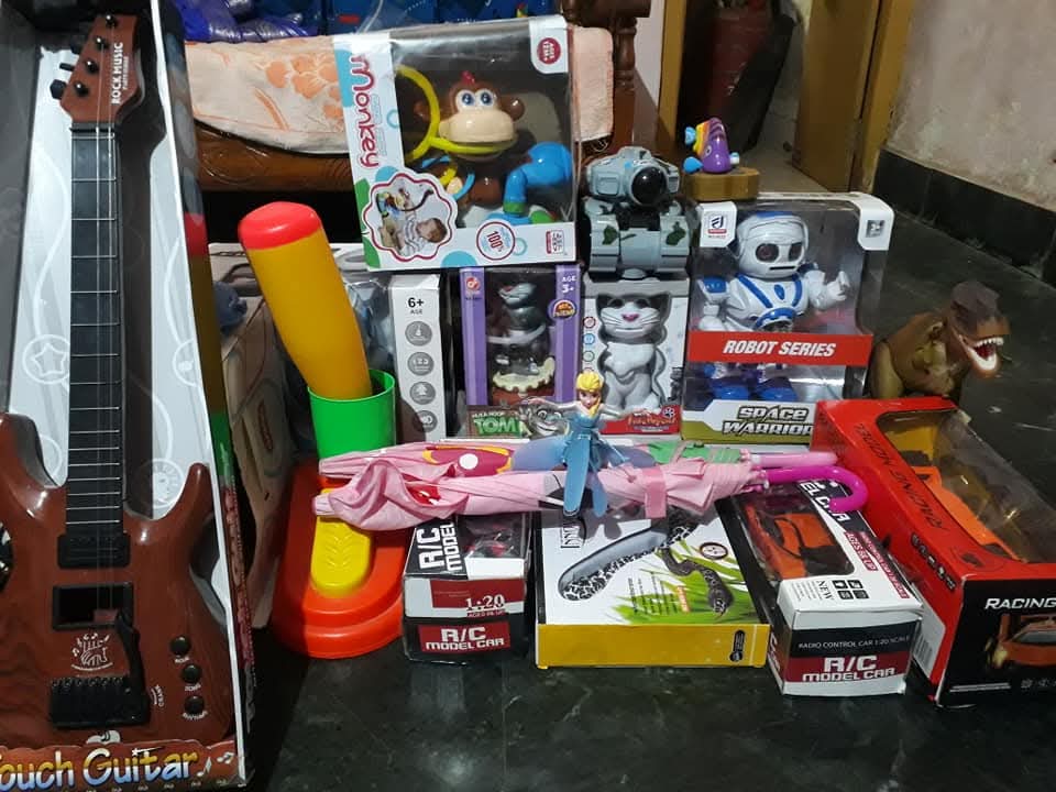 Old things are piled up in Gagan Bihari's house