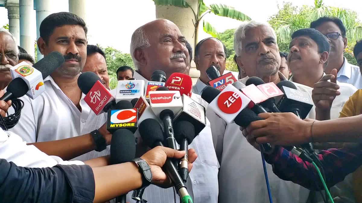 H Vishwanath spoke to reporters.