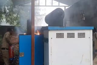 Fire in generator in katni hospital