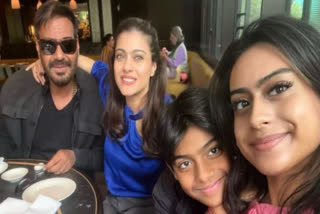 Kajol turned a year older today and the versatile actor ringed in her 49th birthday with a bunch of close friends in Mumbai on Friday. Meanwhile, her daughter Nysa Devgan, who was recently in London on a holiday with friends, was spotted at the Mumbai airport with her father Ajay Devgn.