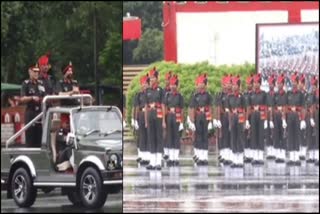 Even in drizzling Belgaum Agniveers Marchpast