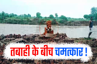 flood not move statue of Hanuman ji