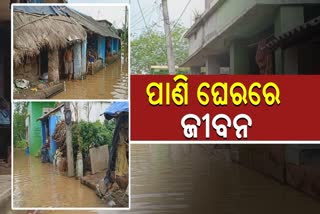 flood like situation in hirimul village