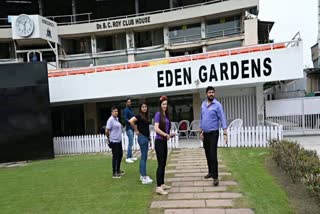 ICC Delegation Visits Eden Gardens ETV BHARAT
