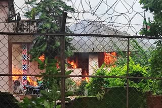 Police Station Set on Fire