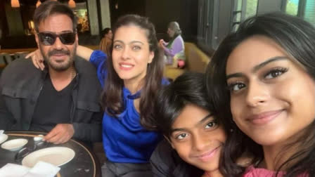 Kajol turned a year older today and the versatile actor ringed in her 49th birthday with a bunch of close friends in Mumbai on Friday. Meanwhile, her daughter Nysa Devgan, who was recently in London on a holiday with friends, was spotted at the Mumbai airport with her father Ajay Devgn.