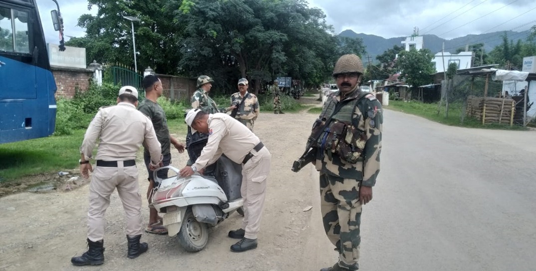 Heavy firing in Manipurs Bishnupur after civilian killed in violence houses burnt