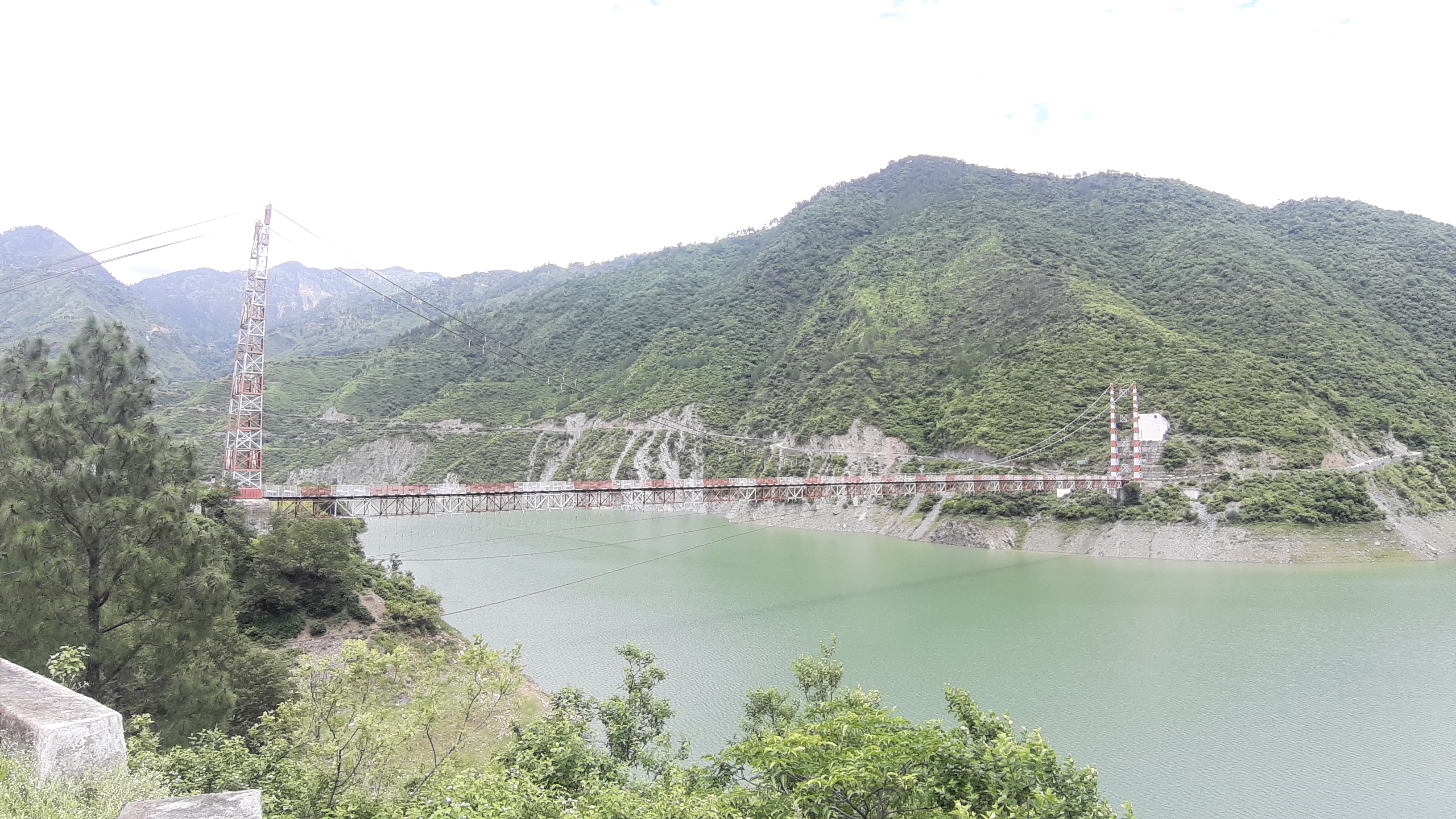 bad condition of syasu bridge over tehri lake