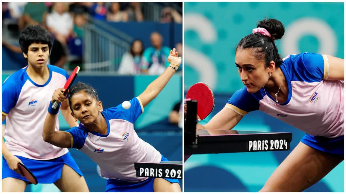 PARIS OLYMPICS  WOMENS TABLE TENNIS  ഇന്ത്യൻ വനിതാ ടേബിൾ ടെന്നീസ് ടീം  മനിക ബത്ര ശ്രീജ അകുല അർച്ചന കാമത്ത്