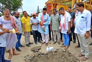 bhumi pujan programme for construction of two new flyovers in Rangia