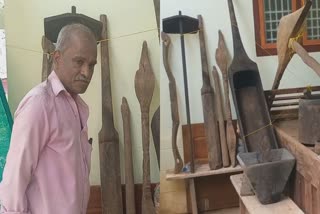 കാർഷികോപകരണളുടെ പ്രദര്‍ശനം  EXHIB OF AGRICULTURAL IMPLEMENTS  LATEST MALAYALAM NEWS  FARMER CONDUCTED EXHIB FOR YOUTH