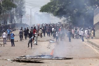 Violent protests by students in Bangladesh