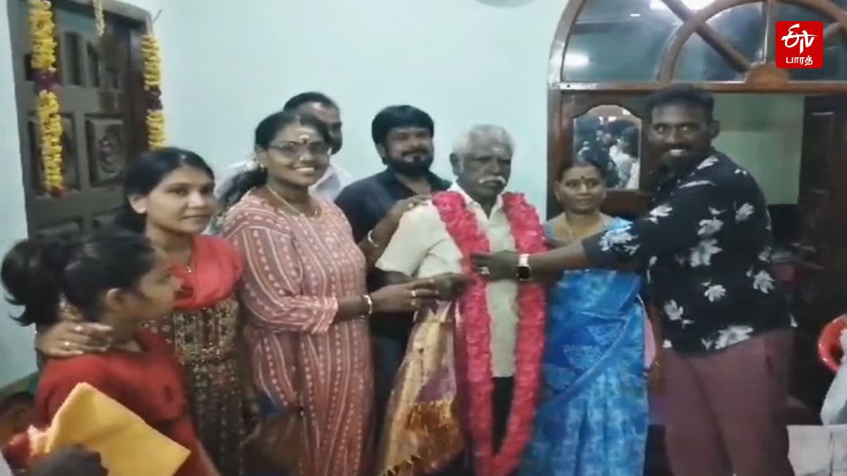Robo Shankar visits scientist veeramuthuvel family