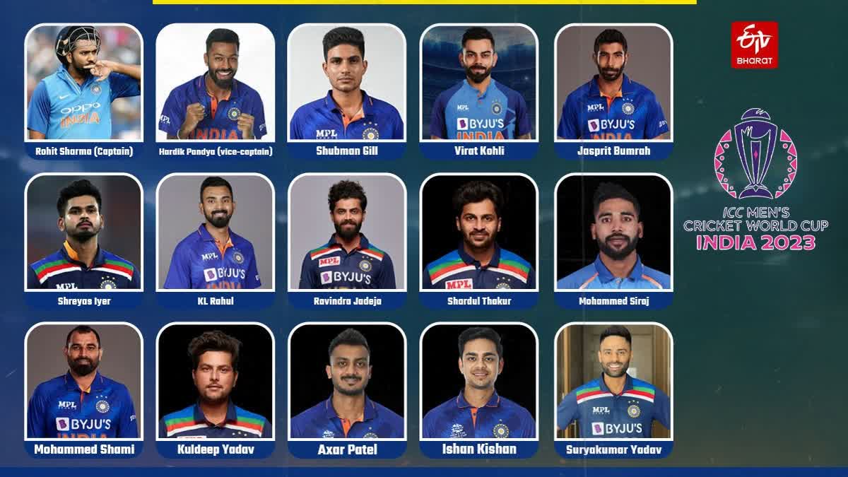 Indian Cricket Team announced For ODI World Cup 2023