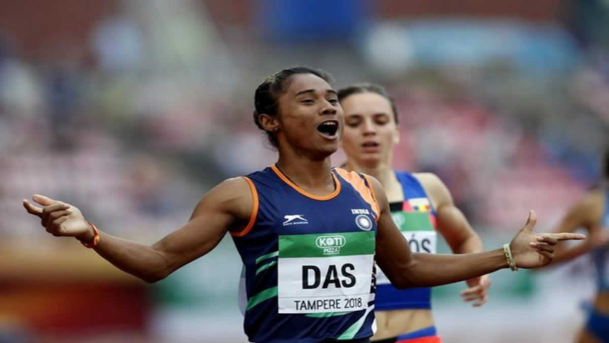 Himadas Suspended : హిమదాస్​కు షాక్​.. ఏడాది పాటు నిషేధం