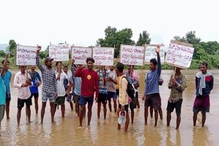 Tribal_Youths_Protest_in_Nagavali_River