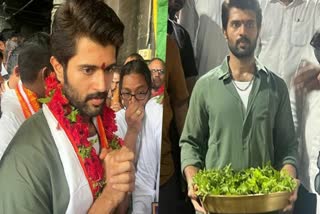 Vijay Deverakonda visits Simhachalam temple