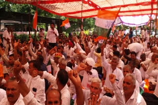 PHED employees protest in Jaipur