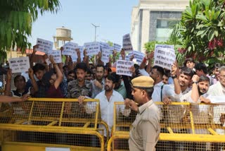 Youths Protest at RSSB office