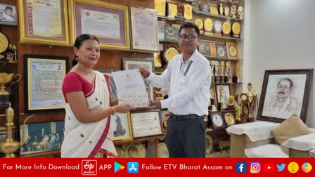 govt officials visit teachers with letter of appreciation from Assam cm