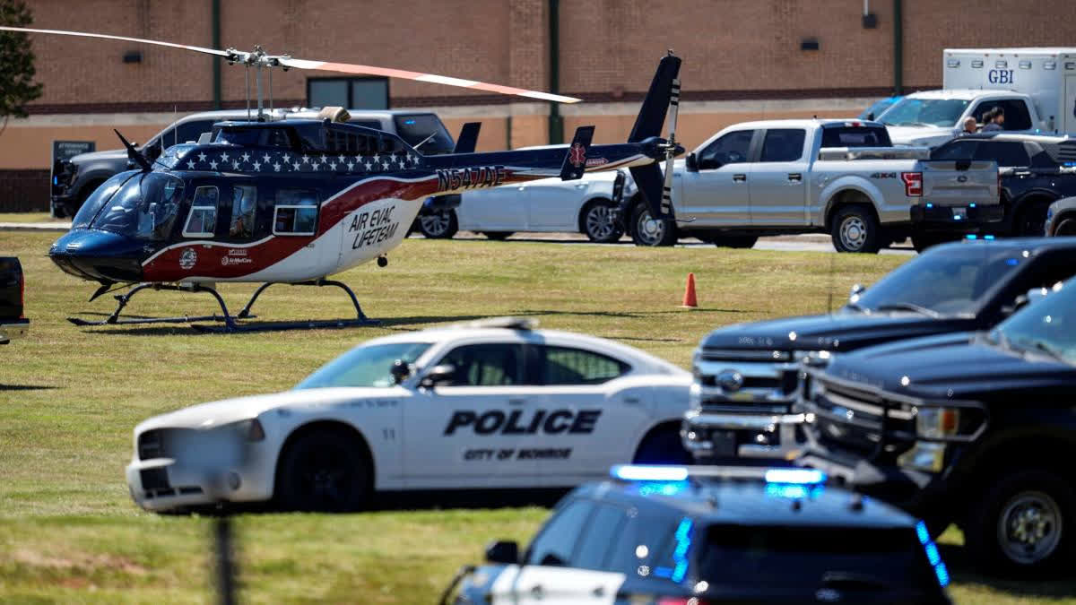 A 14-year-old student opened fire at Apalachee High School in Winder, Georgia, killing at least four people, including two students and two teachers and injuring nine others. The shooter, a student at the school, was apprehended shortly after the incident and faces murder charges.