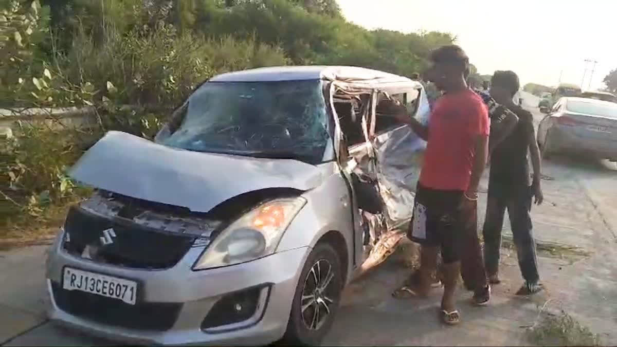 Bikes Collide With Car at Anupgarh