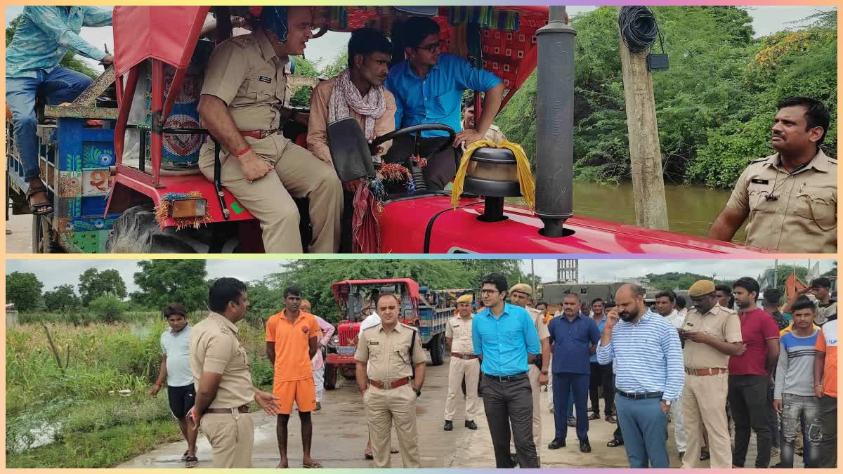 DM and SP boarded a tractor-trolley