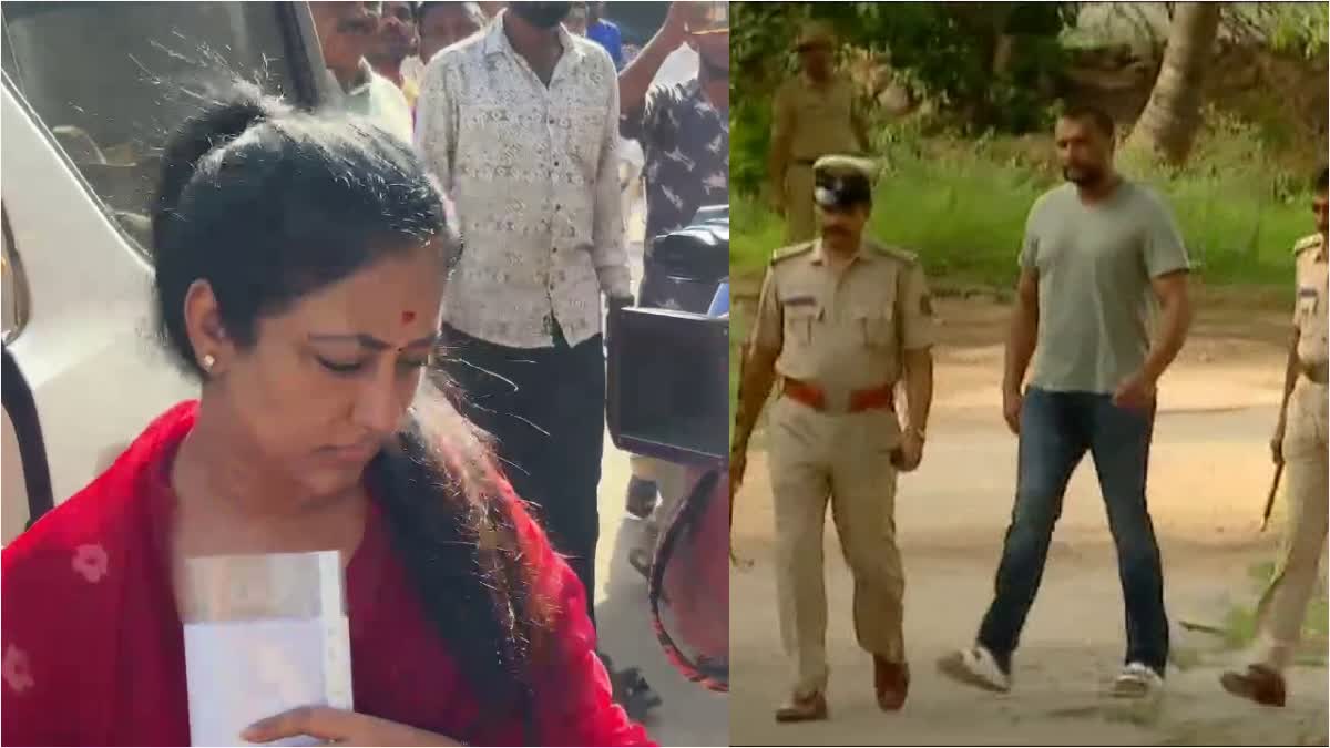 Vijayalakshmi met Darshan In Ballary jail