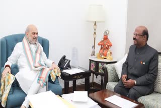 Governor CV Ananda Bose and Amit Shah