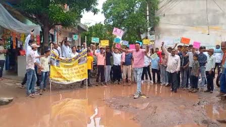 Protest Against waterlogging