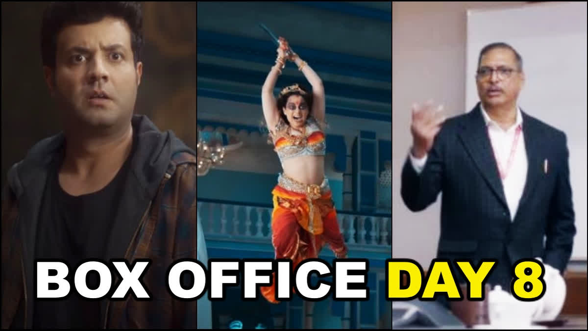 Kangana Rannaut's Chandramukhi 2, Mrigdeep Singh Lamba's directorial Fukrey 3, and Vivek Agnihotri's The Vaccine War opened in theatres on the same day. Despite facing a box office clash, Fukrey 3 is seen leading the race. Scroll ahead to check how much the flicks may earn on day 8.