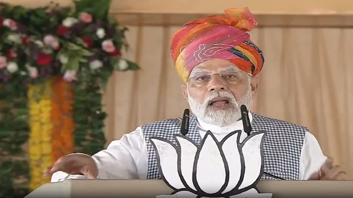 'Black deeds in red diary..did you vote Congress to loot Rajasthan?': PM Modi at Jodhpur rally