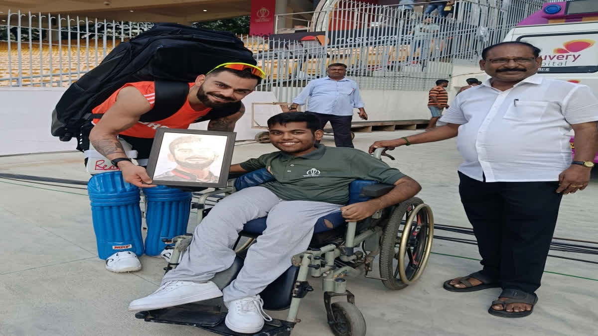 Cricket World Cup 2023: 'Dream come true', says physically challenged fan who met Virat Kohli in Chepauk