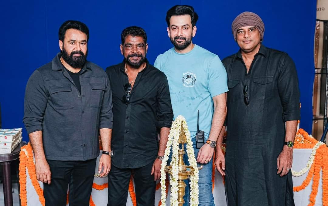 Lucifer 2 shooting starts at Delhi  Mohanlal Prithviraj movie  L2 Empuraan  Mohanlal Prithviraj L2 Empuraan  L2 Empuraan Pooja pictures  L2 Empuraan first schedule  Lucifer  എമ്പുരാന് ഡൽഹിയിൽ തുടക്കം  എല്‍ 2 എമ്പുരാന്‍  എമ്പുരാന്‍  എമ്പുരാന്‍ ചിത്രീകരണം ആരംഭിച്ചു