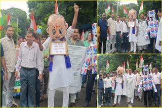 Tezpur Congress protest against electricity price hike