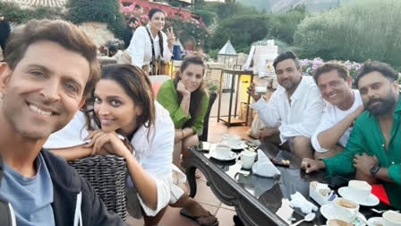 Bollywood actors Hrithik Roshan and Deepika Padukone have wrapped up the Italy schedule of their upcoming film Fighter. Filmmaker Siddharth Anand shared the update on his social media handle on Wednesday night. Meanwhile, a number of pictures from the sets of Fighter in Italy surfaced on the internet. Now, a fan page on Instagram posted a visual from the film's song shoot.