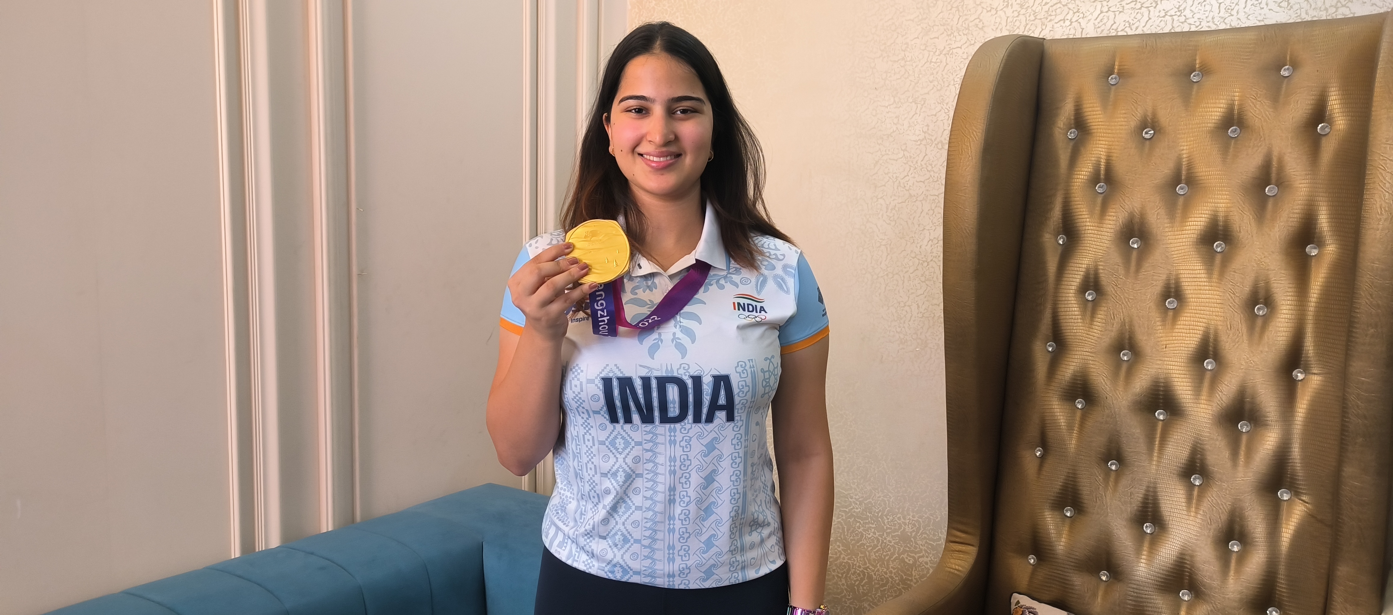 Faridabad Rhythm Sangwan Gold medalist