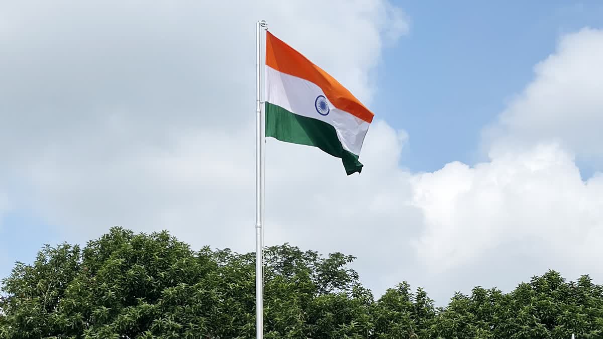 Tricolour flag set on fire in Bathinda