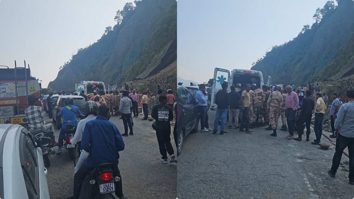 ITBP BUS OVERTURNED IN TEHRI