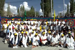 Delhi Chalo Padyatris at Leh