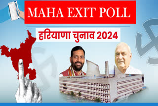 Maha Exit poll of Haryana Assembly Election 2024 Congress BJP AAP JJP INLD ASP BSP