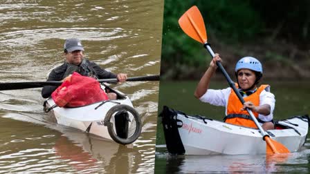 ചാലിയാറിലെ റിവര്‍ പാഡിലിന് സമാപനം  NILAMBUR CHALIYAR RIVER PADDLE  CHALIYAR RIVER PADDLE  CHALIYAR KAYAKKING ENDING