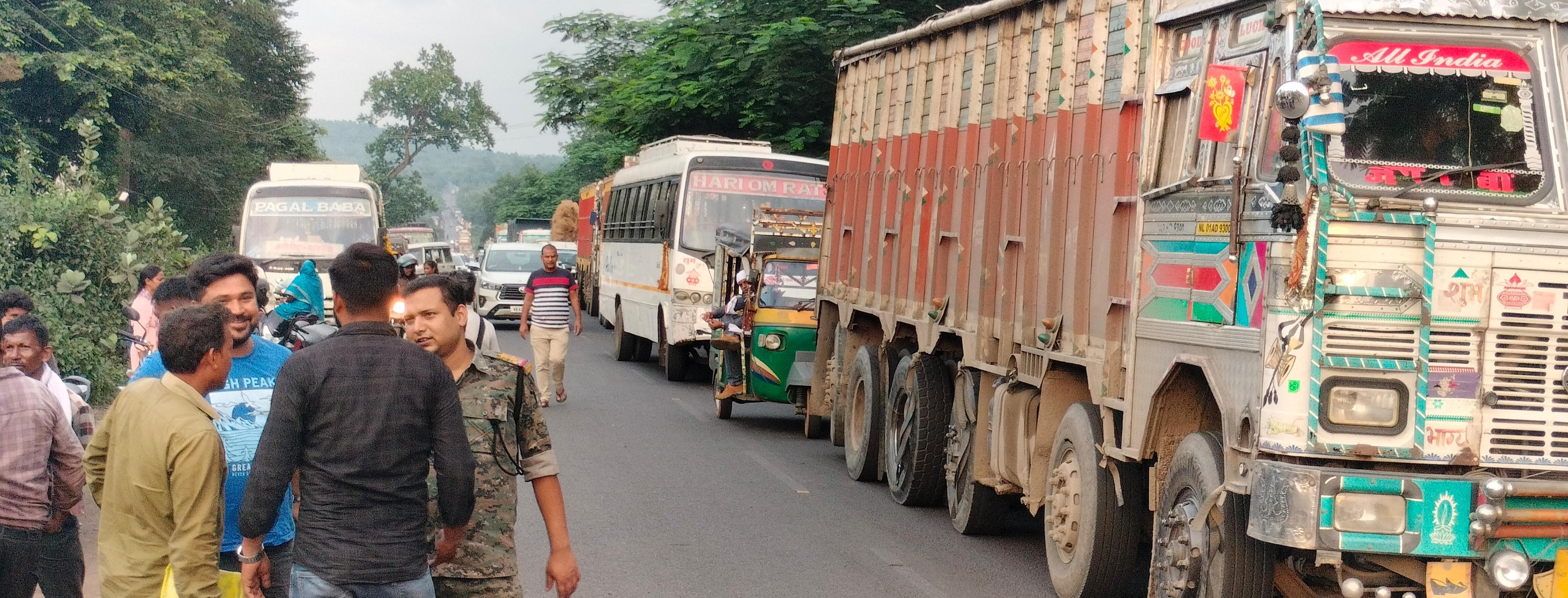 Road accident in Dumka