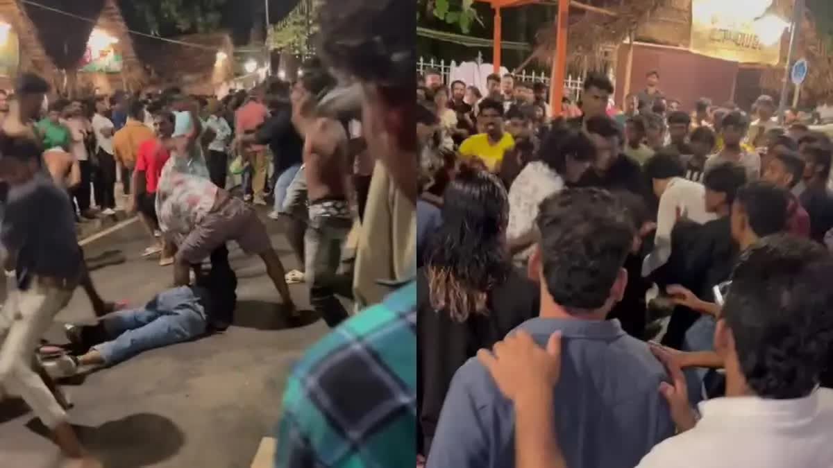 manaveeyam veedhi crime  Police Restrictions Manaveeyam  Manaveeyam  Youth Clash At Manaveeyam  Youth Clash video Manaveeyam  മാനവീയത്തെ കൂട്ടത്തല്ല്  മാനവീയം  മാനവീയത്ത് പൊലീസ് നിയന്ത്രണം  മാനവീയം വീഥി കൂട്ടത്തല്ല് വീഡിയോ  കേരളീയം