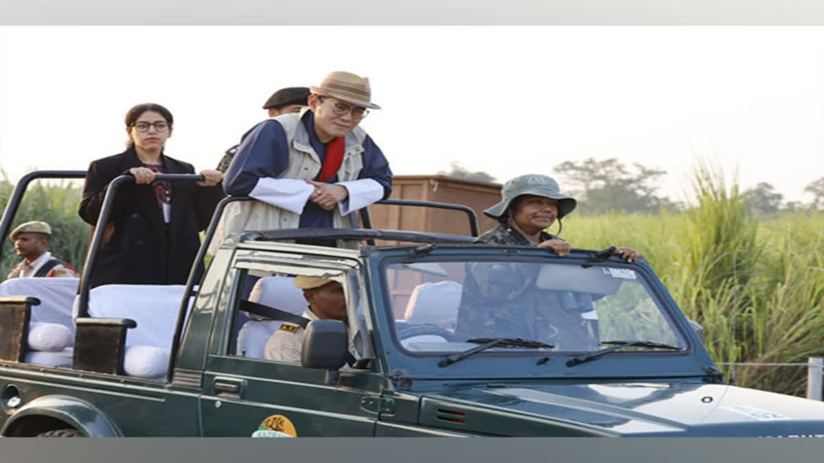 Bhutan's King explores Kaziranga National Park during Assam visit