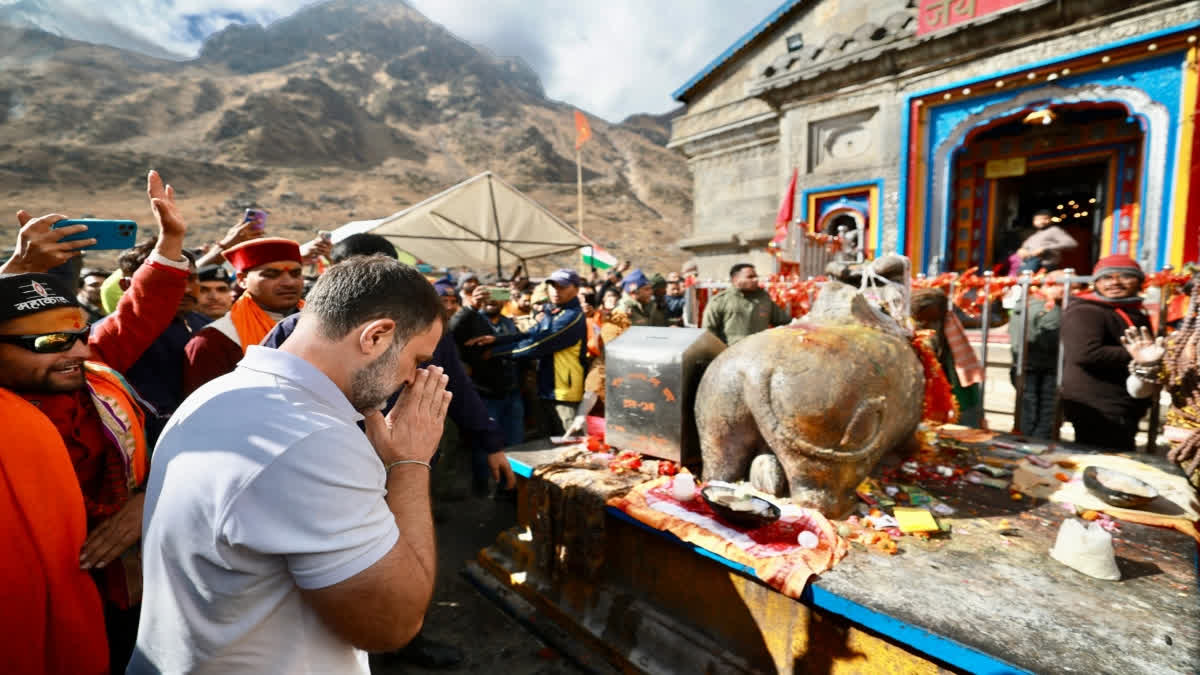 Amid busy election campaigning, Rahul on 3-day Kedarnath visit