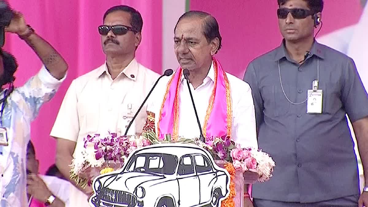 BRS Praja Ashirvada Sabha at Khammam