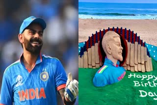 Virat Kohli Sand Art