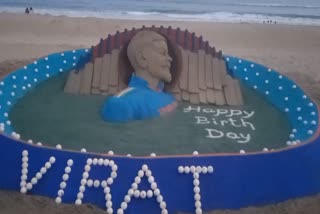 virat kohli sand art