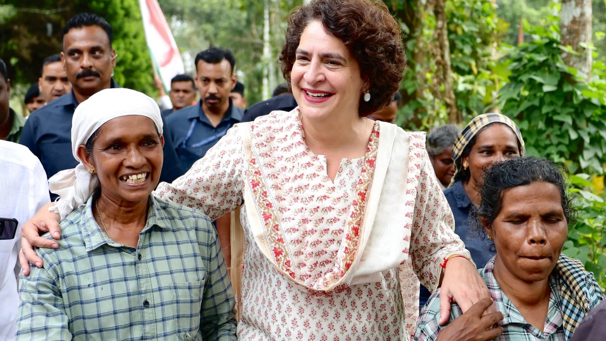 PRIYANKA GANDHI WAYANAD PRIYANKA GANDHI SATHYAN MOKERI  NIVYA HARIDAS AGAINST PRIYANKA  WAYANAD LOK SABHA BYELECTION  CONGRESS BJP CPI